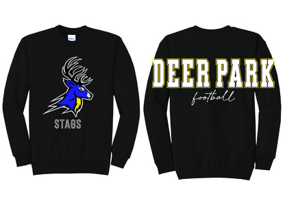 Deer Park Football Oversized Print Crewneck