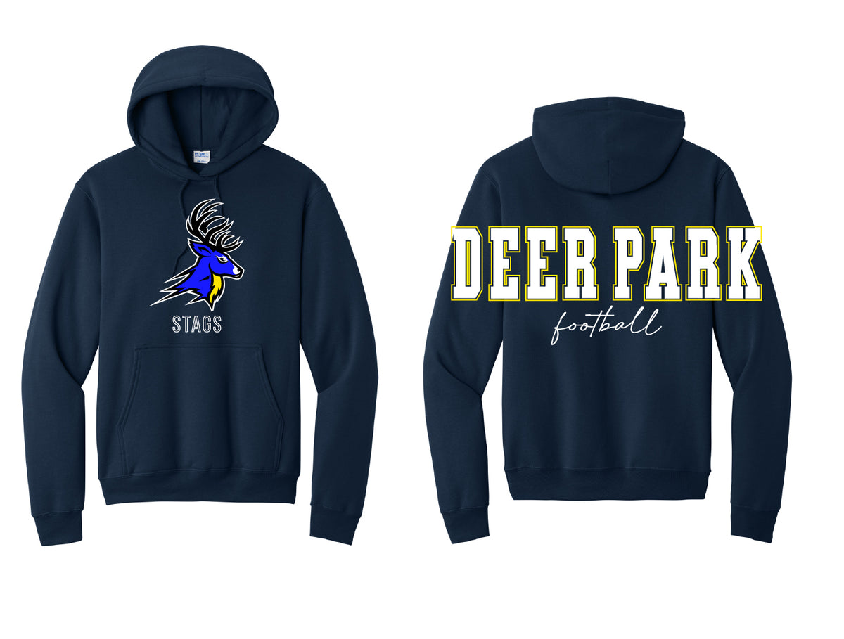 Deer Park Football Oversized Print Hoodie
