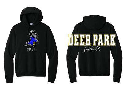 Deer Park Football Oversized Print Hoodie