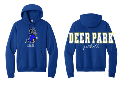 Deer Park Football Oversized Print Hoodie