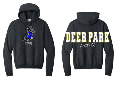 Deer Park Football Oversized Print Hoodie