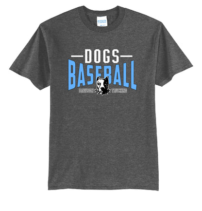 Dogs Baseball Stripe Youth or Adult T-Shirt