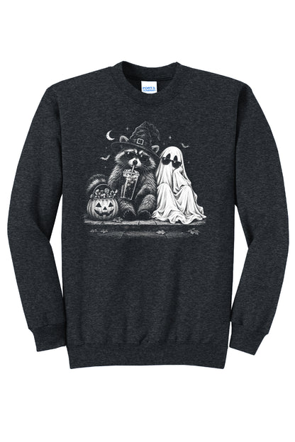 Raccoon and Ghost Crewneck
