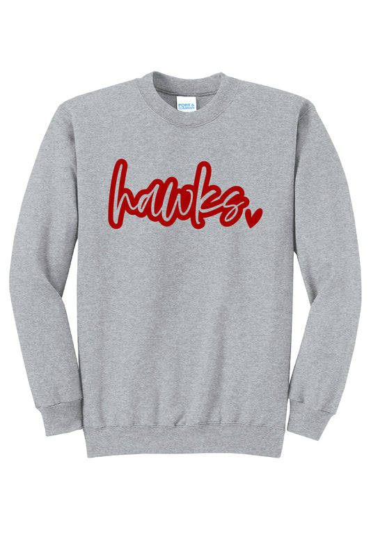 Hawks Heart Merch Crew