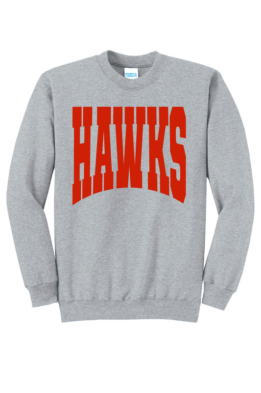 Hawks Large Print Crew