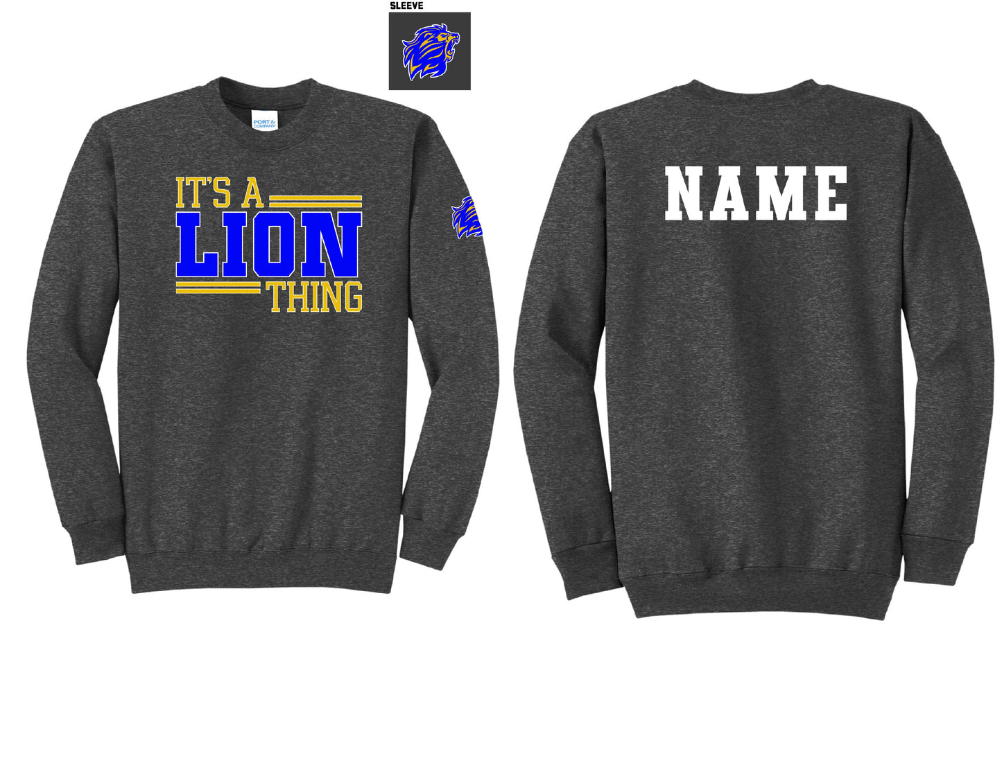 It's a Lions thing Crewneck PERSONALIZED