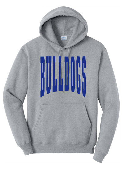 KF Bulldogs Large Print Hoodie