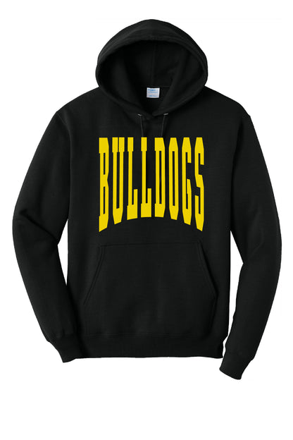 KF Bulldogs Large Print Hoodie