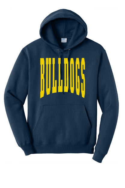 KF Bulldogs Large Print Hoodie