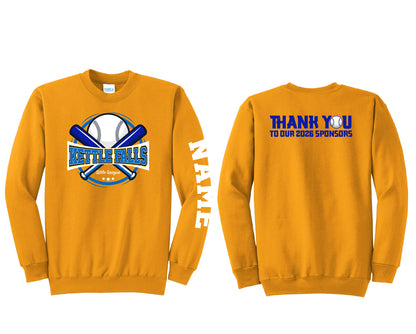 KF Little League Gold Crewneck