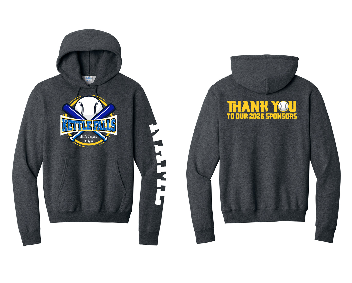 KF Little League Dark Gray Hoodie