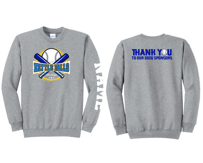 KF Little League Gray Crewneck
