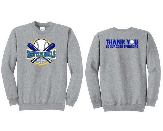 KF Little League Gray Crewneck