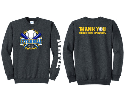 KF Little League Dark Gray Crewneck