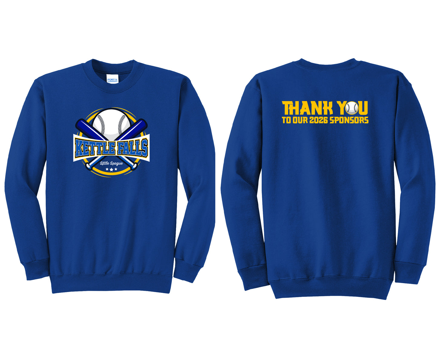 KF Little League Royal Crewneck