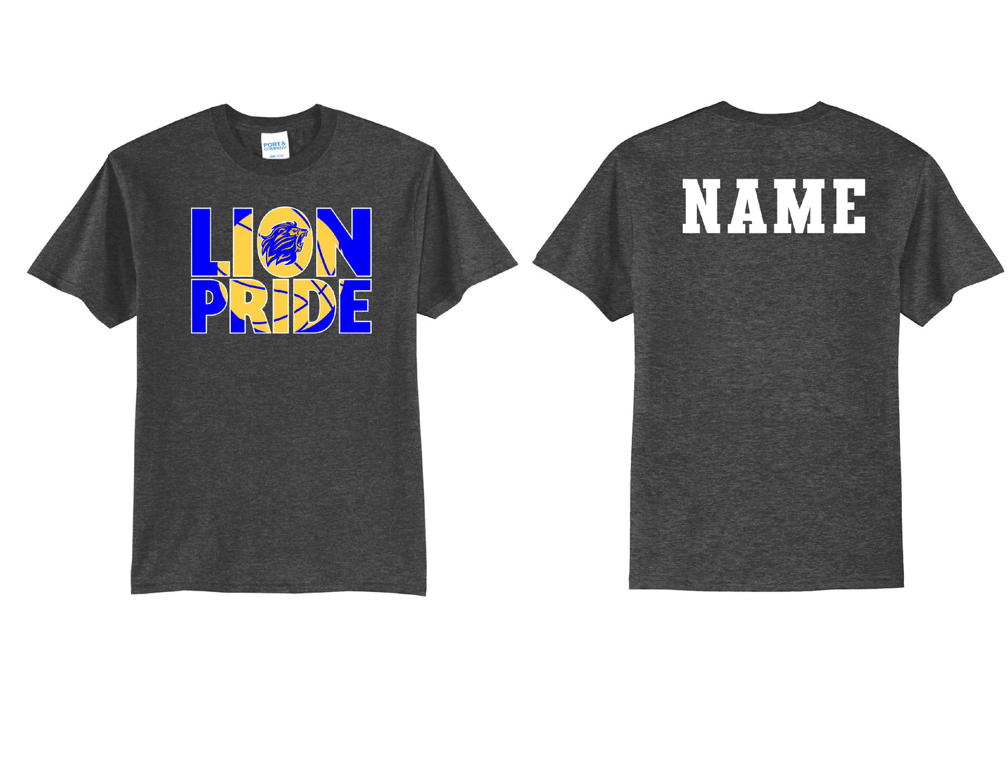 Lions Pride Basketball T-Shirt PERSONALIZED