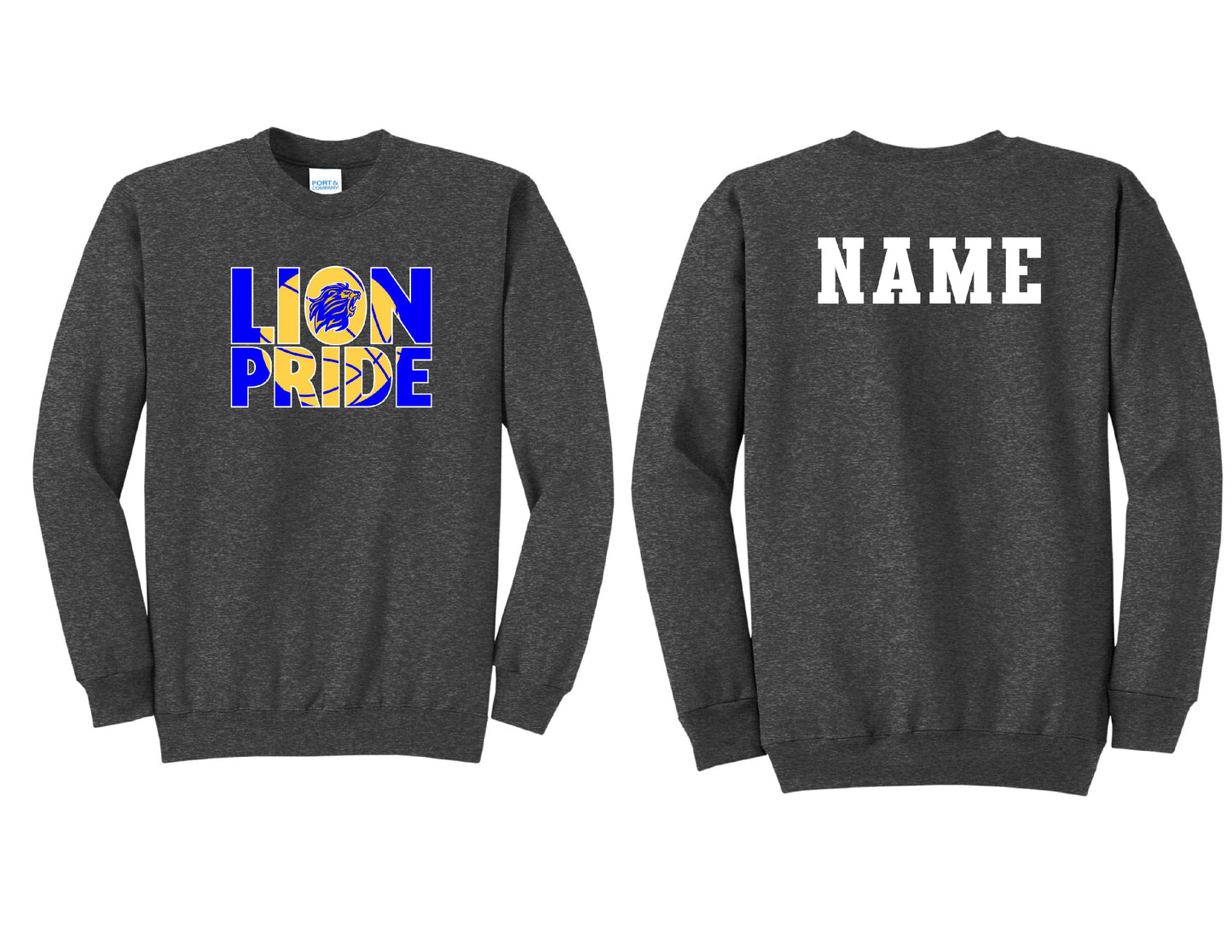 Lions Pride Basketball Crewneck PERSONALIZED