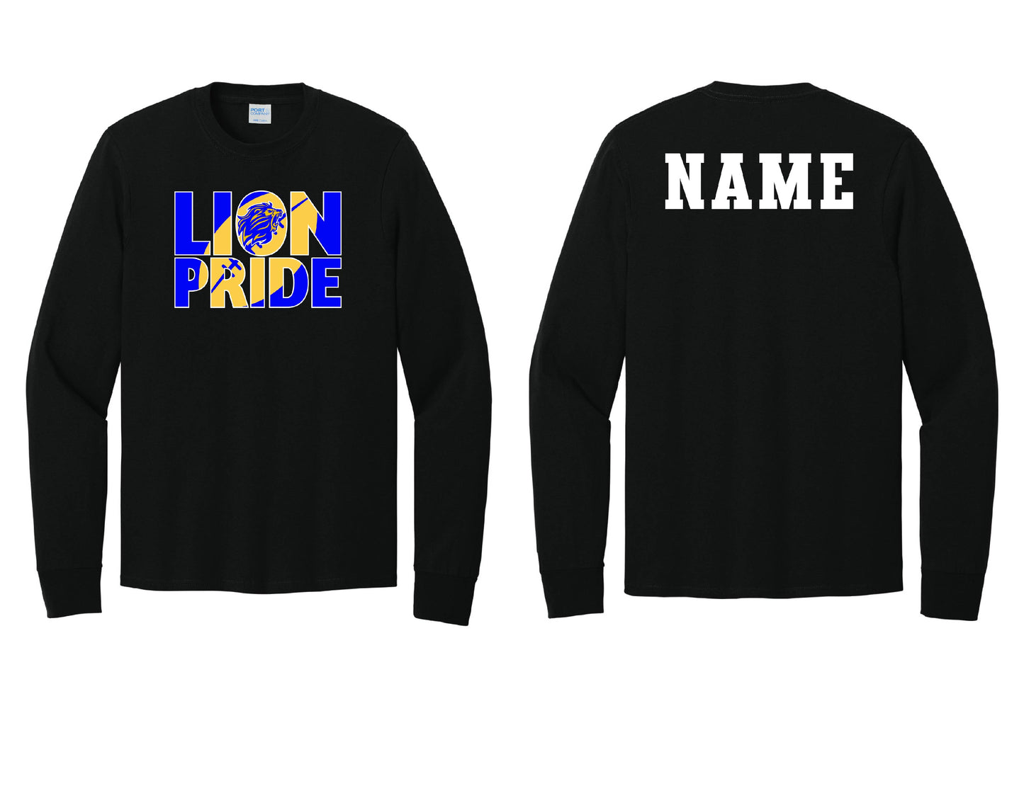 Lions Pride Football Long Sleeve PERSONALIZED