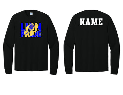Lions Pride Football Long Sleeve PERSONALIZED