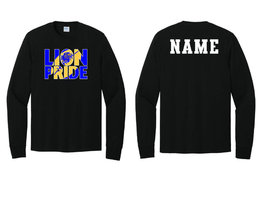 Lions Pride Football Long Sleeve PERSONALIZED