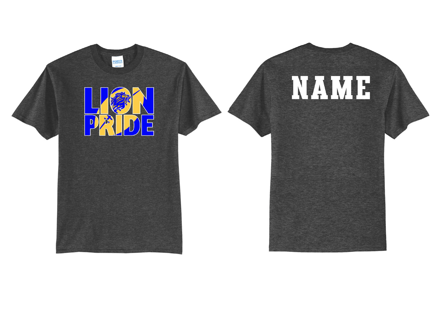 Lions Pride Football T-Shirt PERSONALIZED