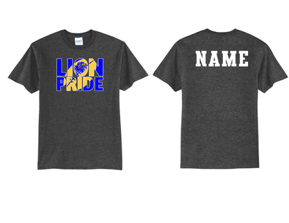 Lions Pride Football T-Shirt PERSONALIZED