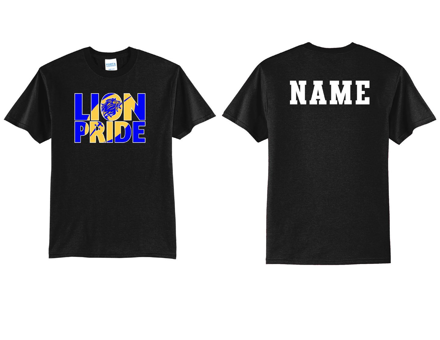 Lions Pride Football T-Shirt PERSONALIZED