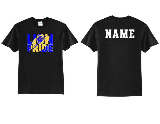 Lions Pride Football T-Shirt PERSONALIZED