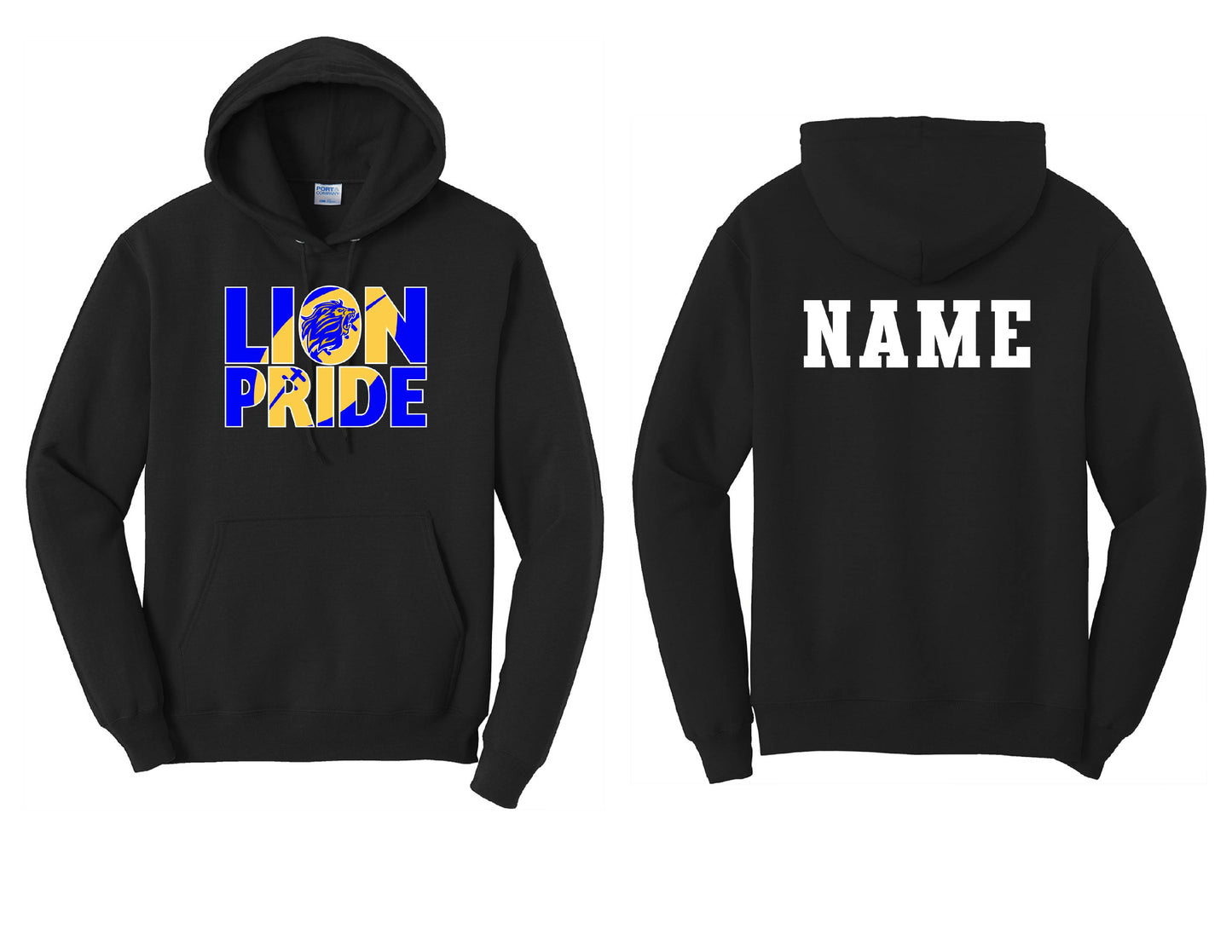 Lions Pride Football Hoodie PERSONALIZED