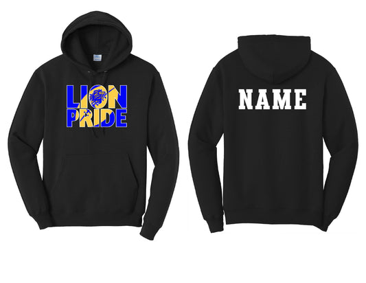 Lions Pride Football Hoodie PERSONALIZED