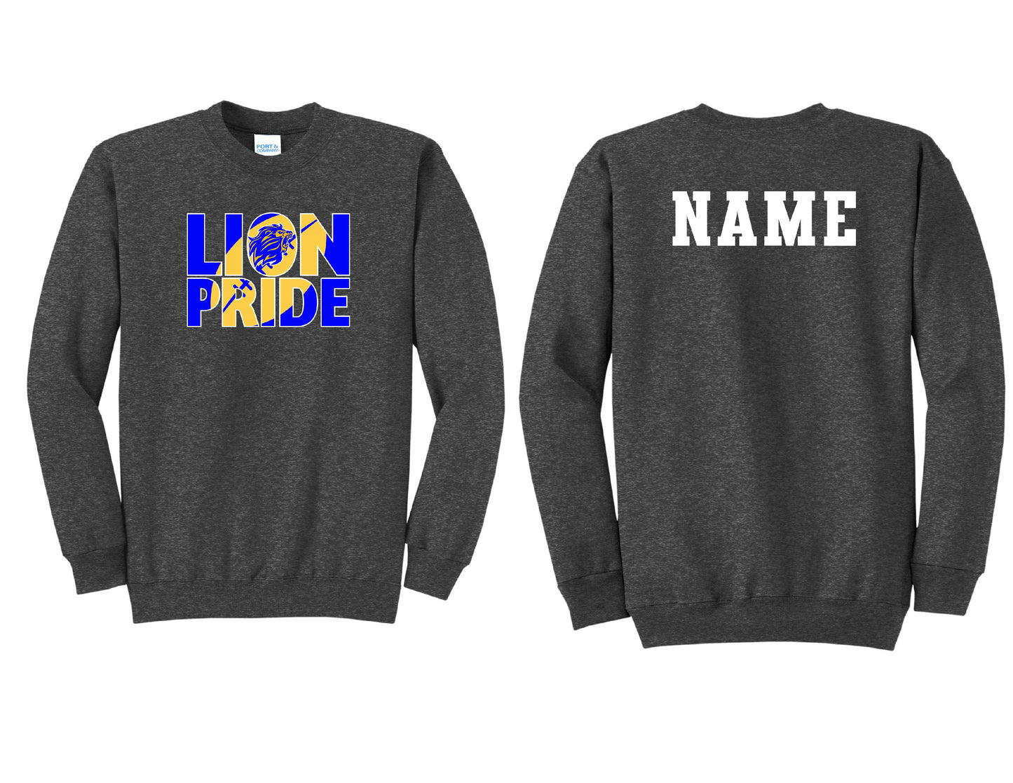 Lions Pride Football Crewneck PERSONALIZED