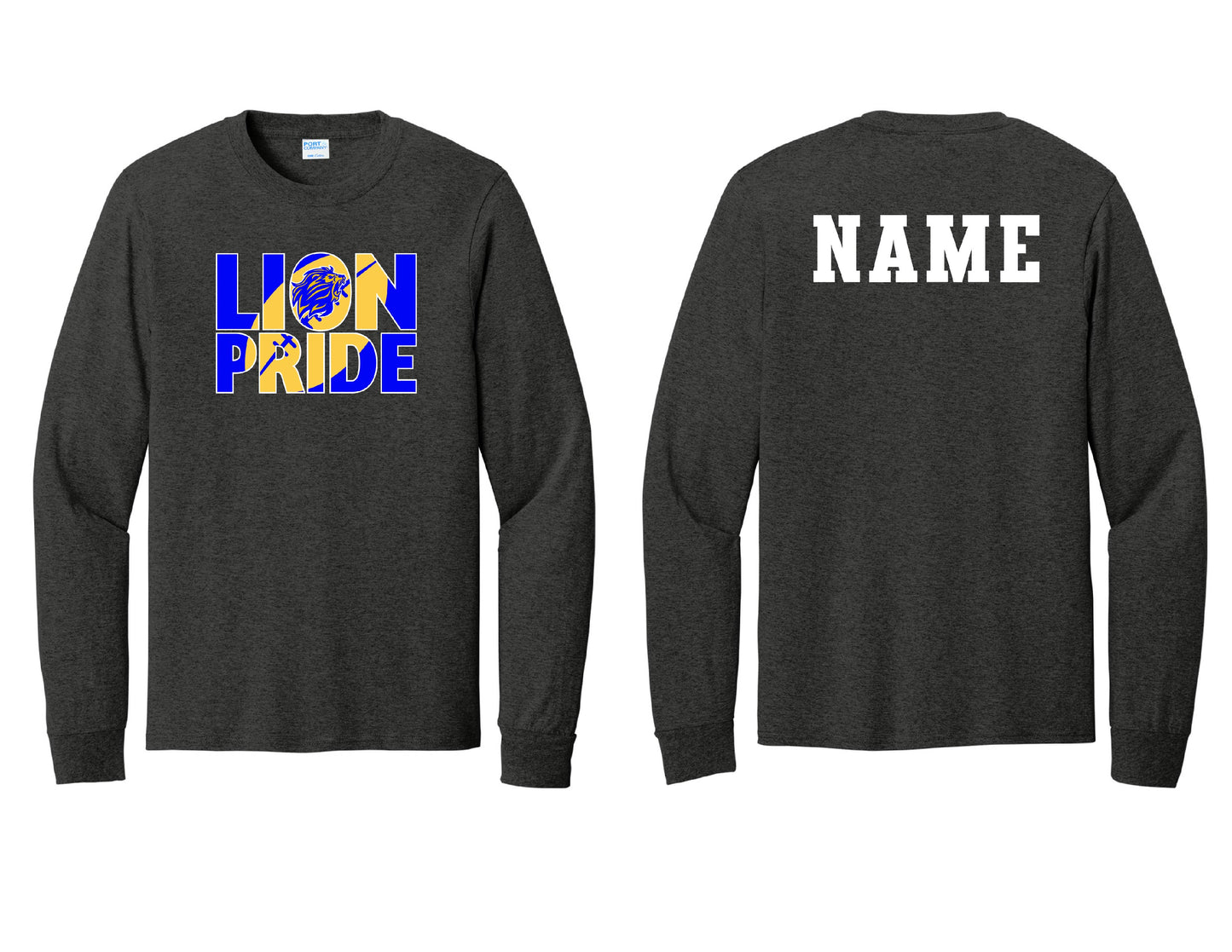 Lions Pride Football Long Sleeve PERSONALIZED