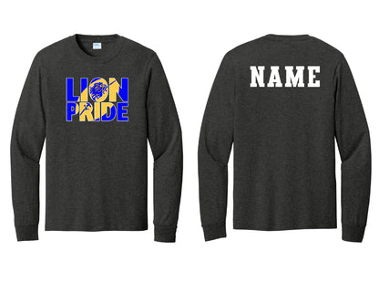 Lions Pride Football Long Sleeve PERSONALIZED