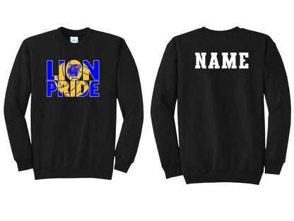 Lions Pride Volleyball Crewneck PERSONALIZED
