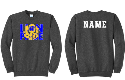 Lions Pride Volleyball Crewneck PERSONALIZED
