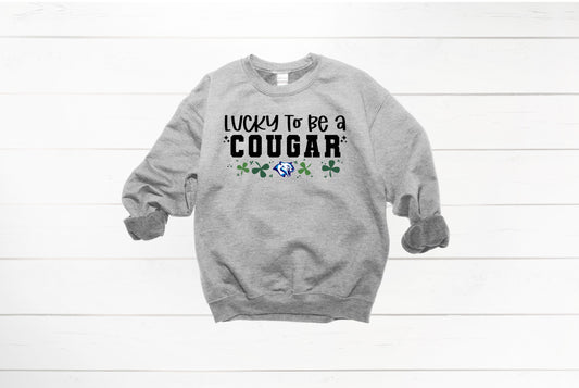 Lucky to be a Cougar Crewneck