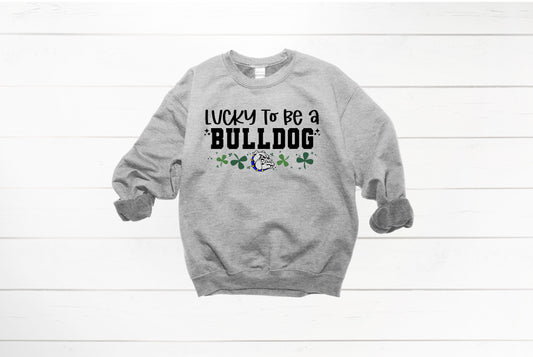 Lucky to be a Bulldog Crewneck