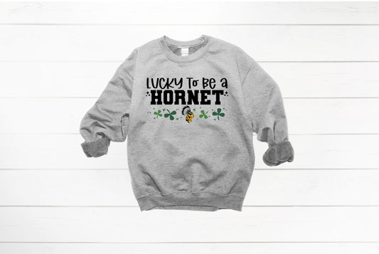 Lucky to be a Hornet Crewneck