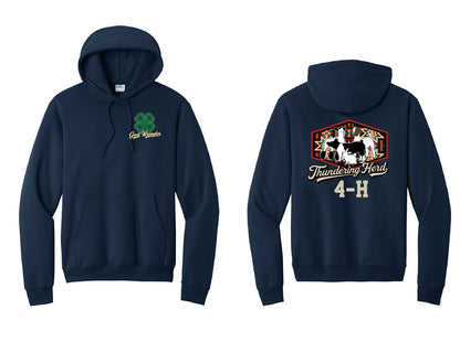 Thundering Herd Youth or Adult Navy Hoodie