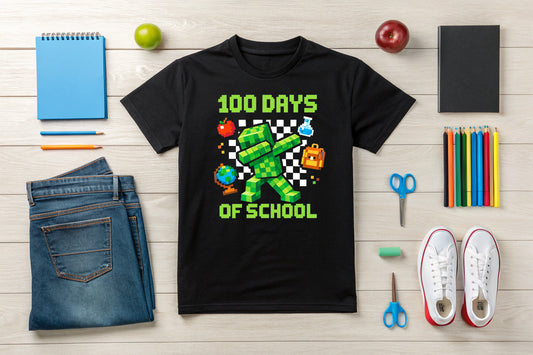100 Days Mindcraft T-shirt