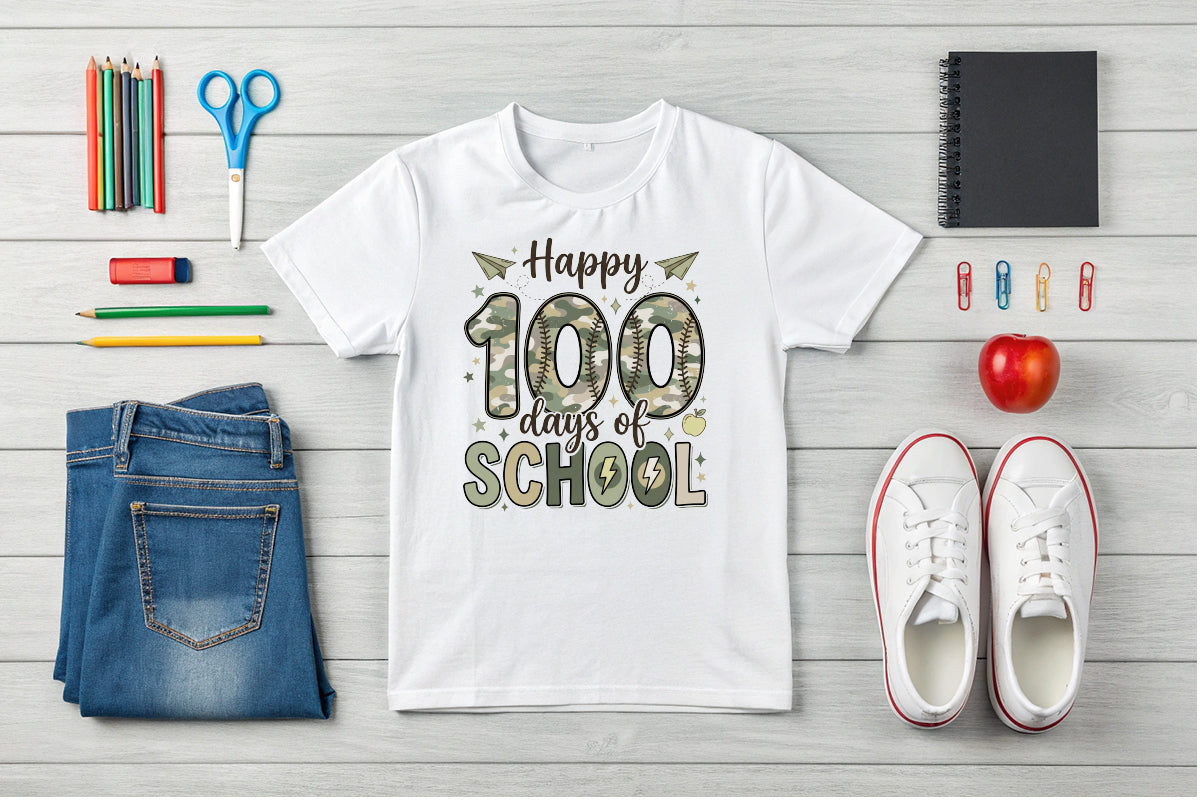100 Days Camo T-shirt