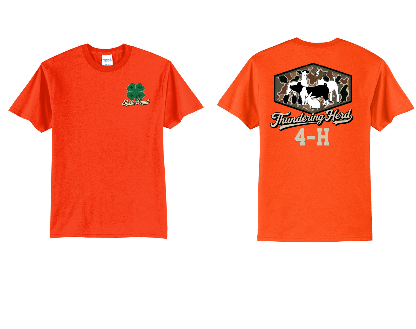 Thundering Herd Youth or Adult Orange T-shirt