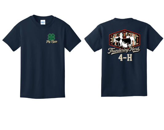 Thundering Herd Youth or Adult Navy T-shirt