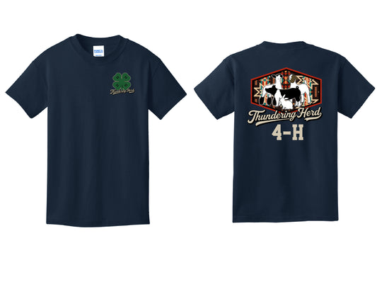 Thundering Herd Youth or Adult Navy T-shirt