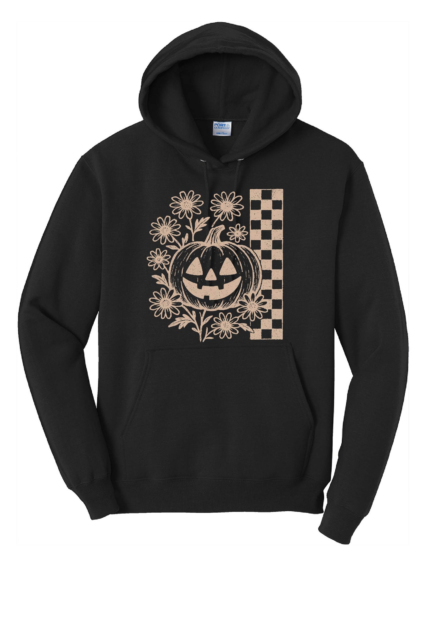 Checkered Pumpkin Hoodie