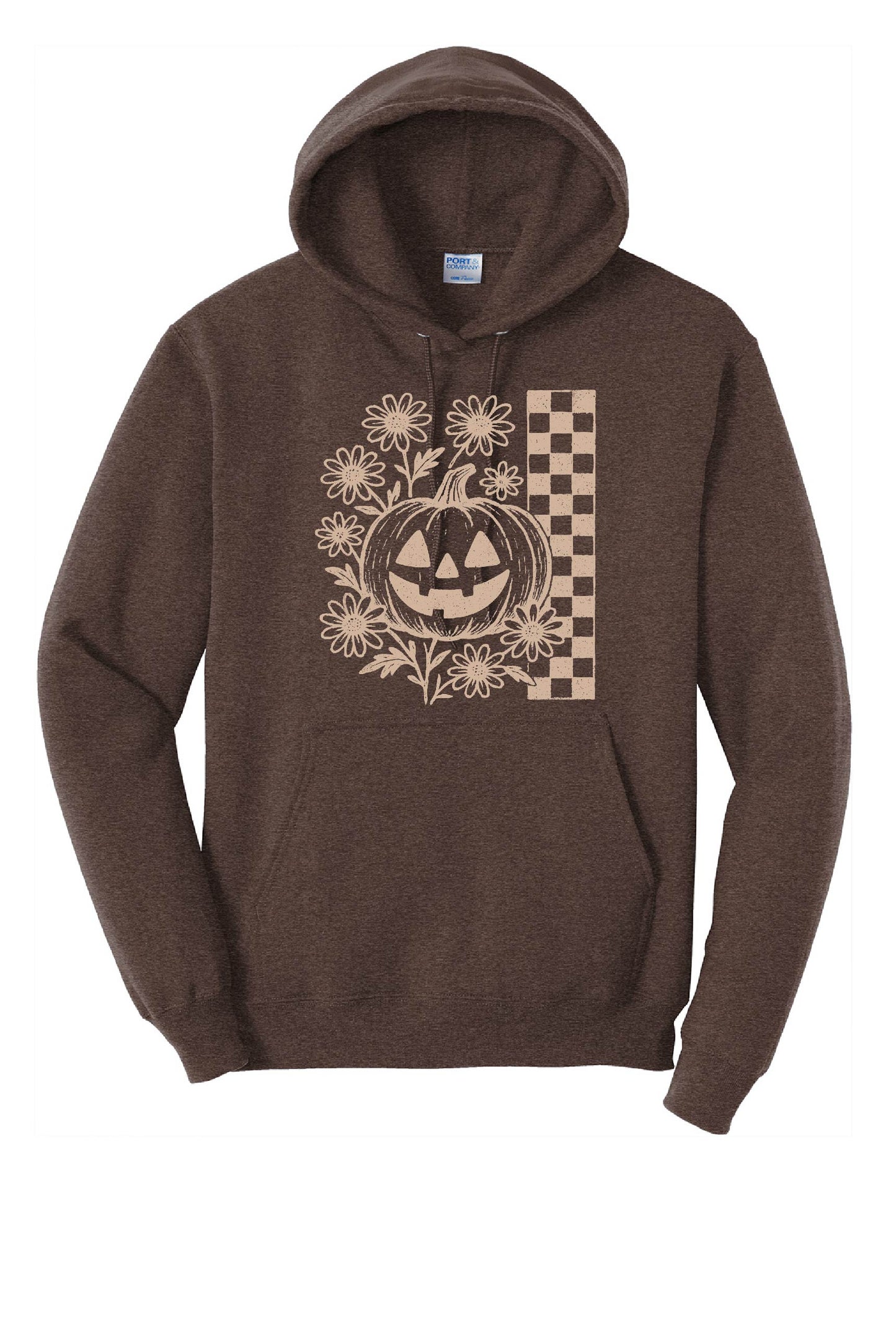 Checkered Pumpkin Hoodie