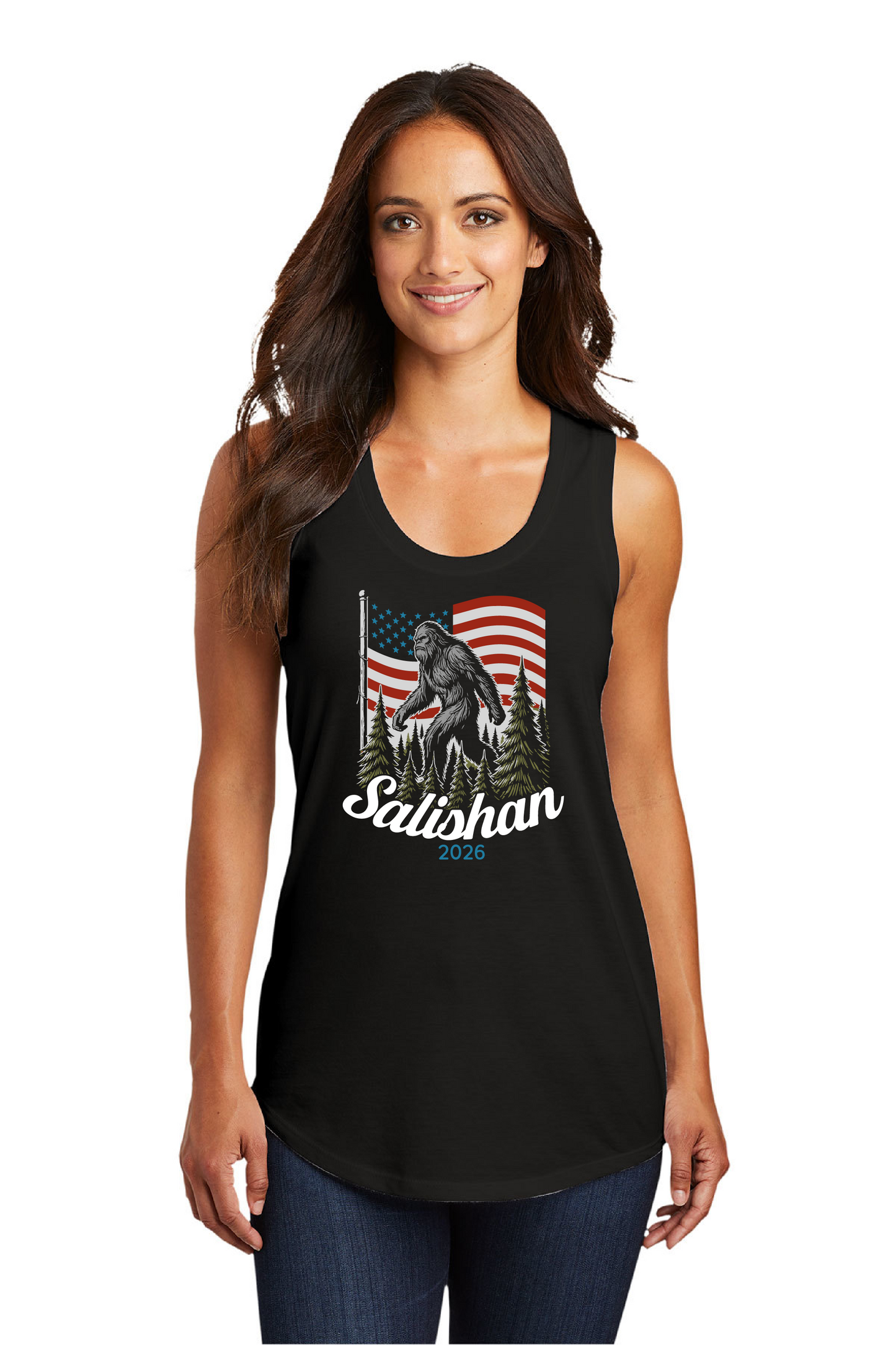 Salishan Bigfoot Womens Tank Top
