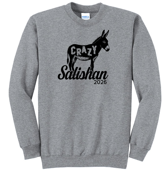Salishan Crazy Youth or Adult Crewneck