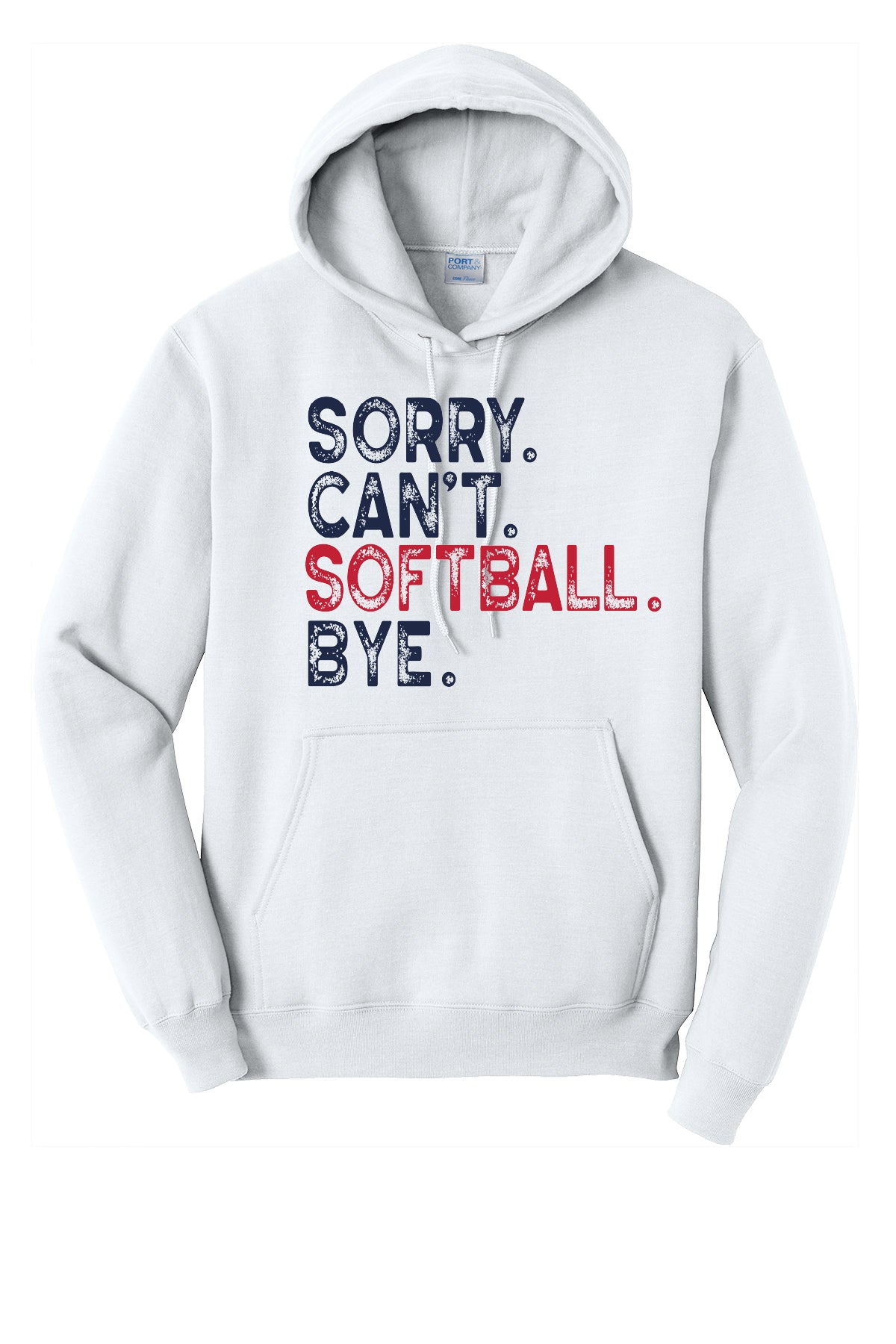 Sorry Can't Softball Hoodie