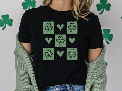 Checkered Clovers T-Shirt
